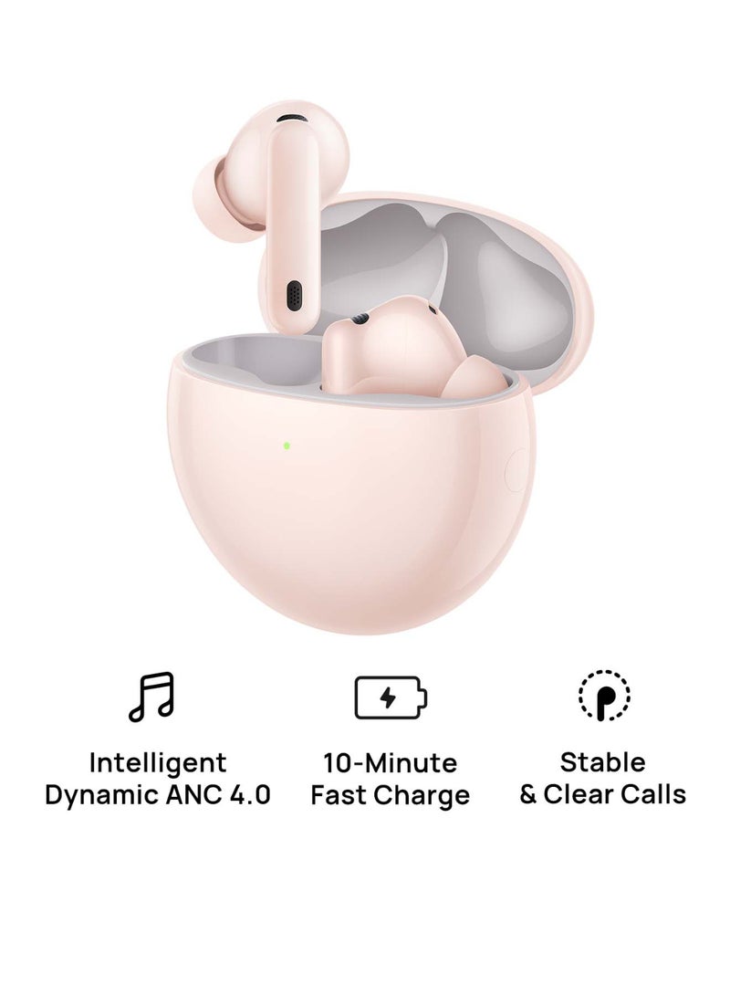 هواوي FreeBuds 7i Wireless Bluetooth Earbuds, Intelligent Active Noise Cancellation 4.0, Unlimited Spatial Audio,  iOS and Android, Stable Clear Calls, Fast Charging, Pink - Image 1