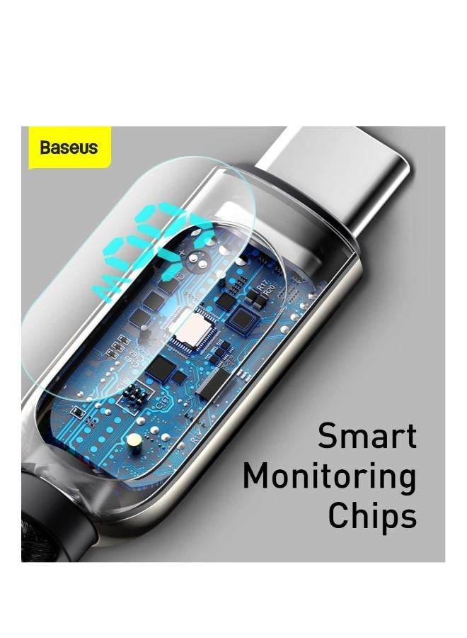 Baseus Square metal A+A 30W Dual QC3.0 Quick Car Charger (QC3.0、SCP、AFC) black - Image 4