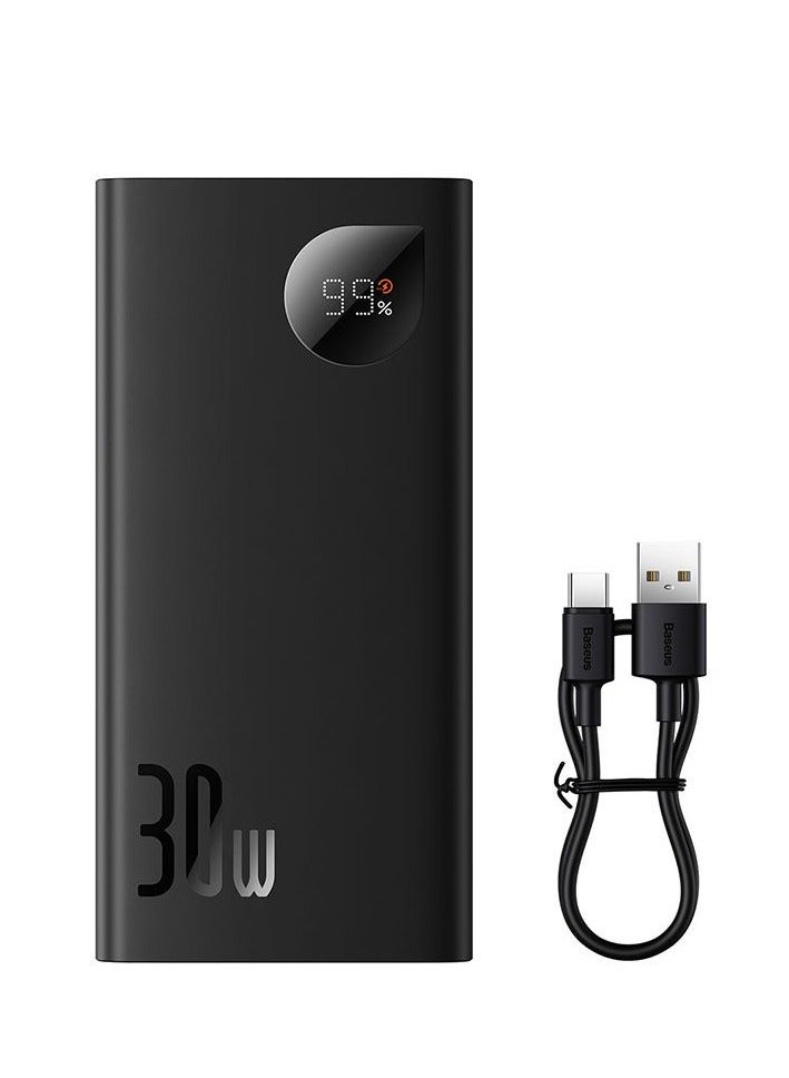 Baseus Adaman2 Digital Display Power Bank 10000mAh - 2xUSB, USB-C, 30W black - Image 1