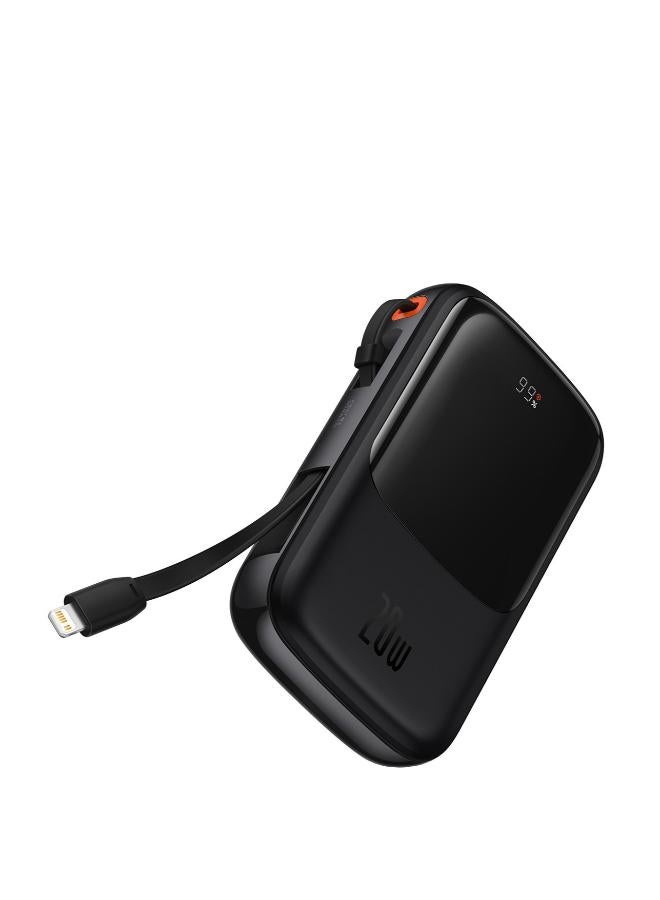 Baseus 10000 mAh Baseus Qpow Pro Digital Display Fast Charge Power Bank 20W iP , With cable Type-C 3A 0.3m black - Image 4
