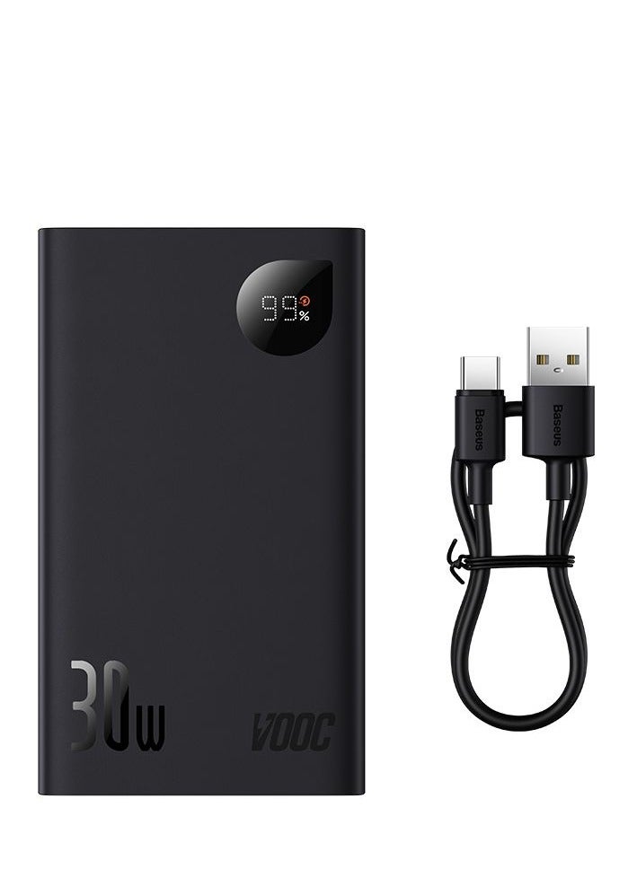 Baseus 20000mAh 30W Adaman2 Digital Display Fast Charge Power Bank with cable USB to Type-C black - Image 1