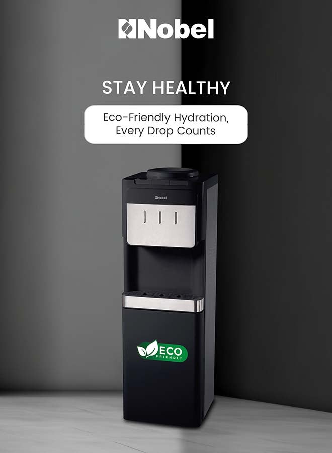 Nobel Water Dispenser with Ice Maker, 3 Taps Hot Normal Cold, Stainless Steel Tank, Child Lock, 10-15kg Ice/Day, 700W Power – (1 Year Warranty) NWD900IM black - Image 5