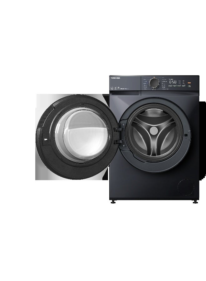Toshiba 1200 RPM, 15 programs , Front Load Washing Machine, ECO cold wash , 15 min Quick Wash 7 kg TW-T21BU80UWB(MG) Morandi Grey - Image 2