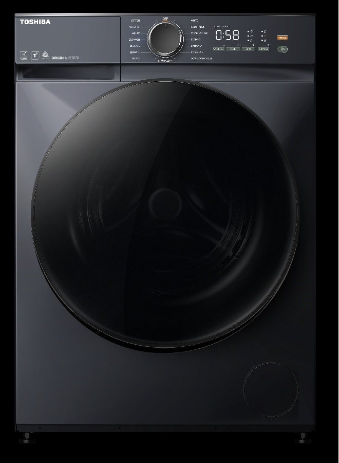 Toshiba 8 Kg Front Load Washing Machine, 1400 Rpm, 15 Programs, Eco Cold Wash, 15 Min Quick Wash 8 kg TW-T21BU90UWB(MG) Morandi Grey - Image 1