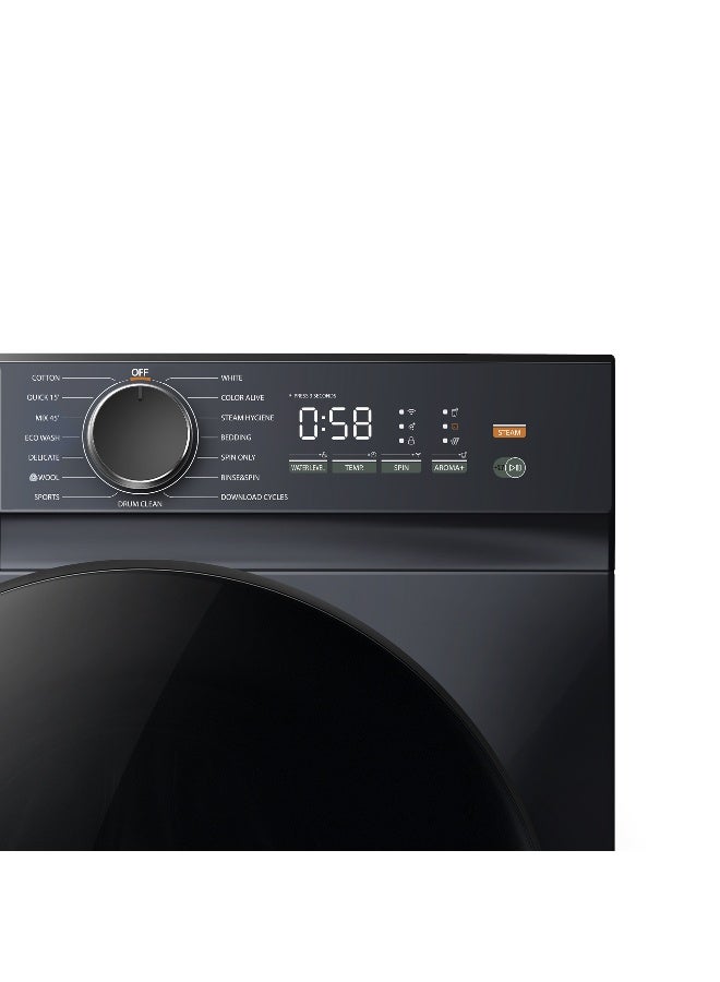 Toshiba 8 Kg Front Load Washing Machine, 1400 Rpm, 15 Programs, Eco Cold Wash, 15 Min Quick Wash 8 kg TW-T21BU90UWB(MG) Morandi Grey - Image 4