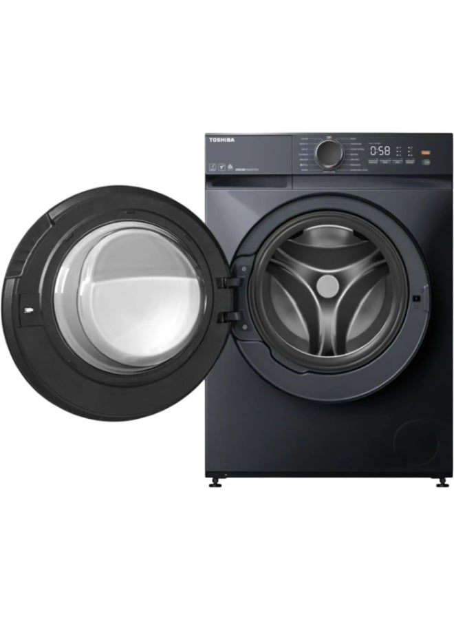 توشيبا غسالة ملابس تحميل أمامي 10 كجم، 1400 دورة في الدقيقة، 15 برنامج، غسيل بارد ECO، غسيل سريع 15 دقيقة، رمادي موراندي، TW-T21BU110UWB(MG) - Image 4