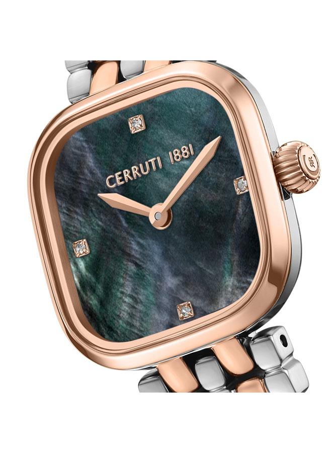 شيروتي 1881 ساعة كاسينا 26 مم بقرص من أم اللؤلؤ الأسود للنساء - Image 4