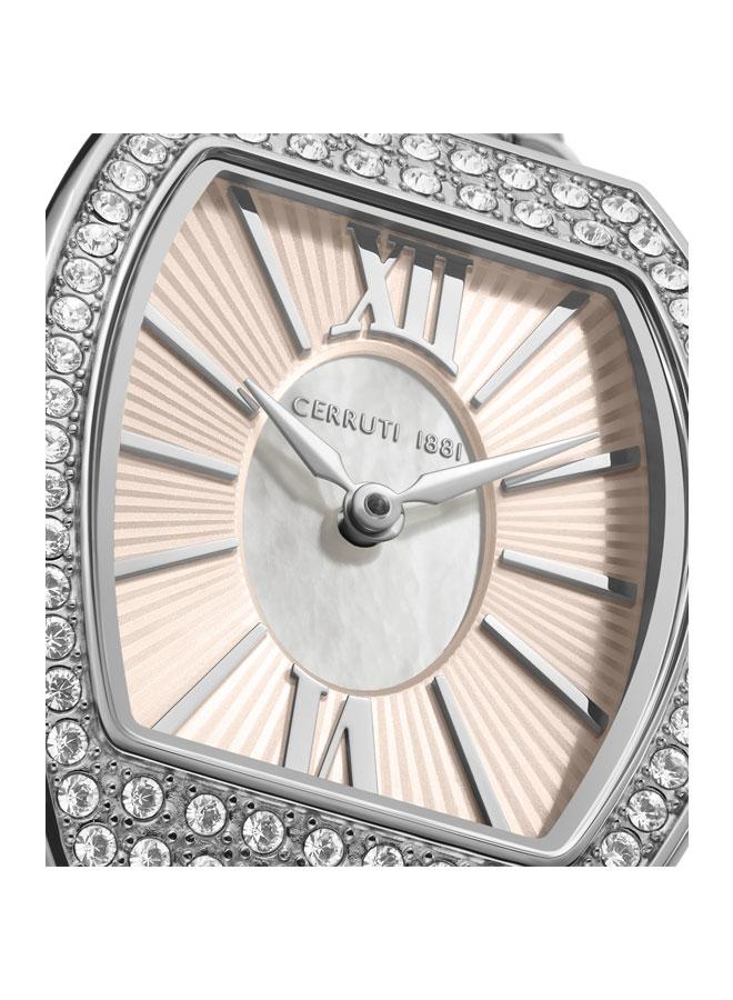 CERRUTI 1881 Women's Calliano 21mm Champagne Mother-of-pearl Dial Quartz Analog Watch For Women - Image 4