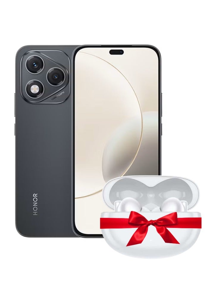 Honor 400 LITE Dual SIM Velvet Black 8GB RAM 256GB 5G - Middle East Version With Free Honor X5 Pro TWS Earbuds White - Image 1