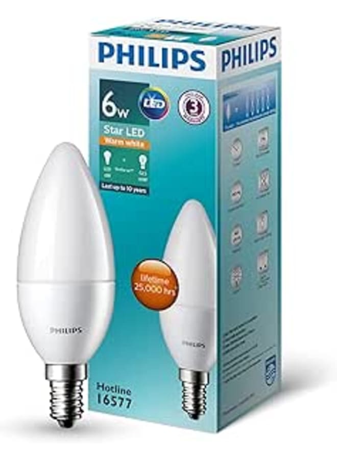 Philips Star LEDCandle 6W E14 830 ND FR EG