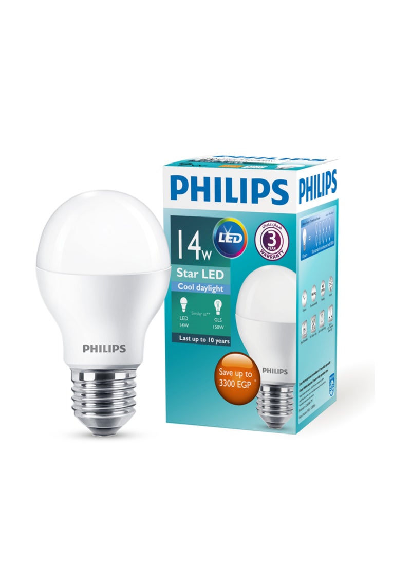 Philips LED bulb 14W - E27 Threads - (Yellow ) -( 6Pcs ) - Image 2
