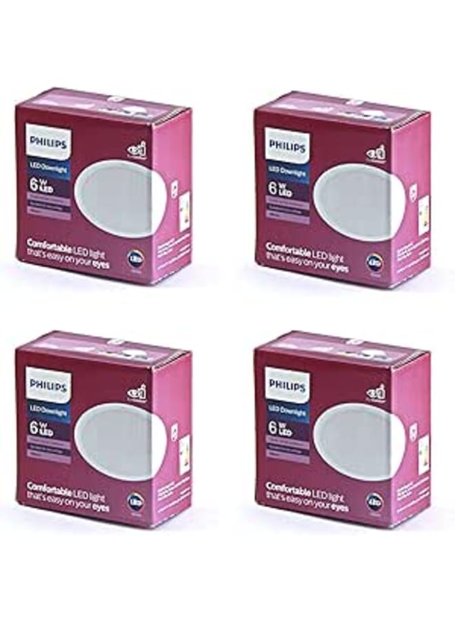 Philips 59444 Meson Spot Light, 8 cm - 6 watt, Yellow -(4 Pieces)