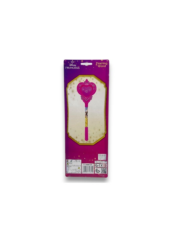 Disney Princess Magic Wand for Girls – Flashing Light Up Toy with Heart Top – Princess Dress Up Pretend Play Accessory-Pink - Image 3