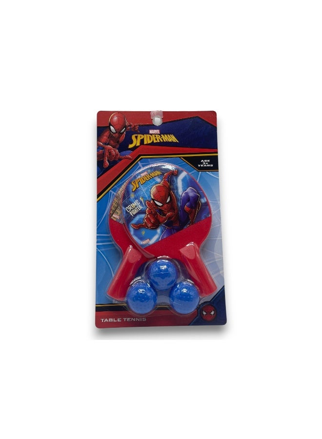 مارفل مجموعة كرة البادل سبايدر مان مع 3 كرات | لعبة ممتعة للأطفال في الهواء الطلق والداخلية - متعددة الألوان - Image 2
