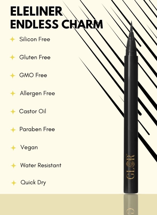 بيوتي جيفت قلم تحديد العيون غلور مقاوم للتلطخ، نباتي، ومقاوم للماء لمظهر عيون دقيق - Image 4