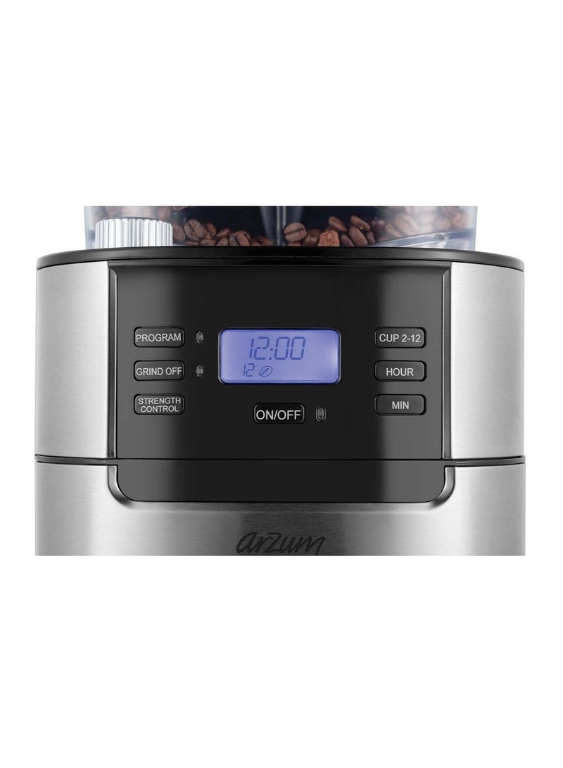 أرزوم آلة قهوة فلتر مع مطحنة مدمجة – فريش كافيه - Image 5