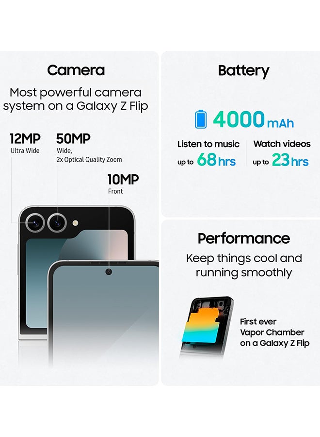 Samsung Renewed - Galaxy Z Flip 6 Dual SIM Mint 12GB RAM 256GB 5G - International Version - Image 3