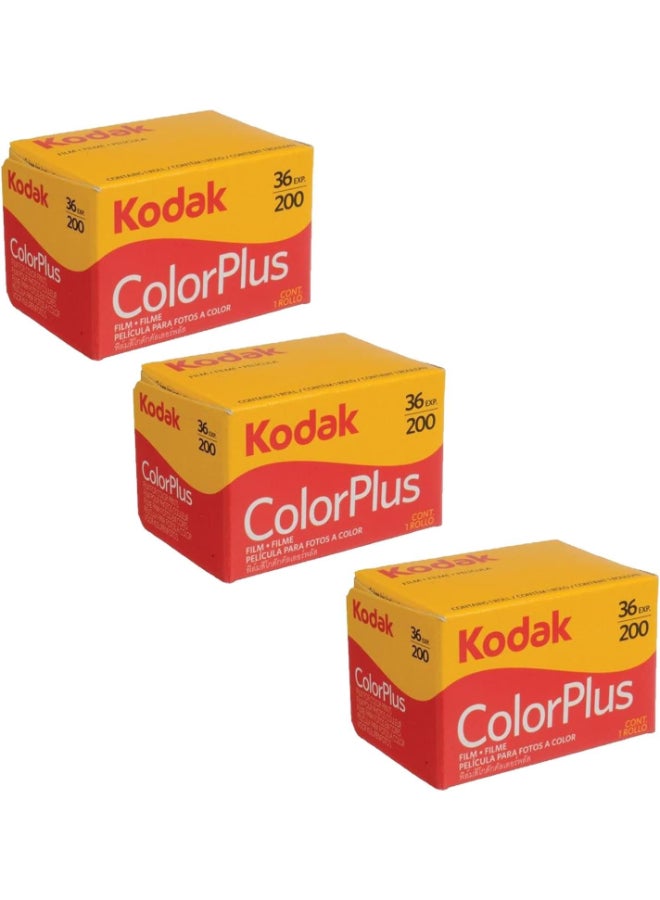 Kodak Colorplus Film 200 Pack Of 3 - Image 1