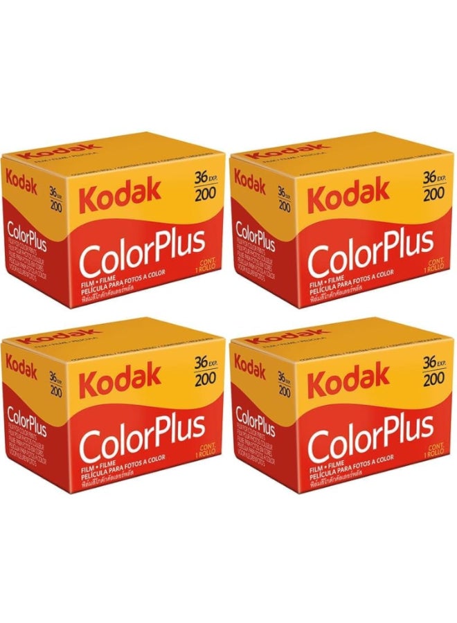 Kodak 4 Rolls of Colorplus 200 ASA 36 Exposure