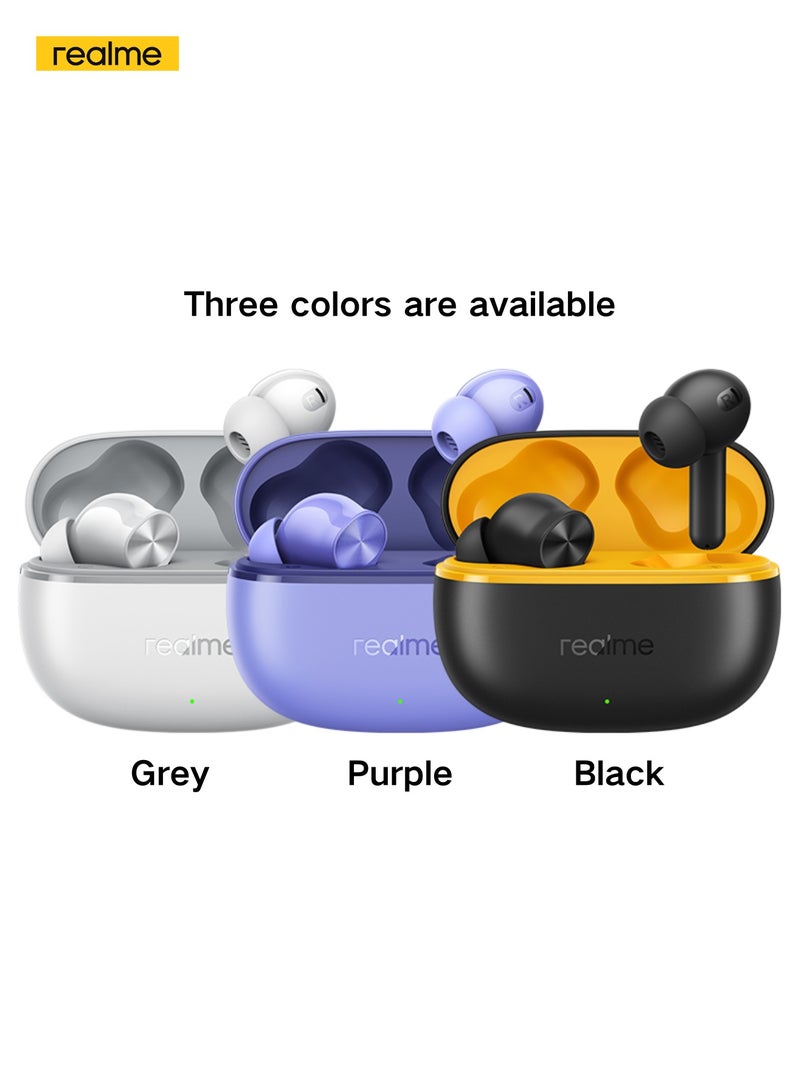 realme Buds T200 Lite Wireless Earbuds 12.4mm Bass 48h Battery Quad-mic Noise Cancellation Dual-device IPX4 Waterproof Type-C Charging - Purple - Image 5