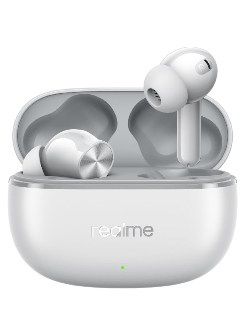 realme Buds T200 Lite Wireless Earbuds 12.4mm Bass 48h Battery Quad-mic Noise Cancellation Dual-device IPX4 Waterproof Type-C Charging - Grey - Image 1