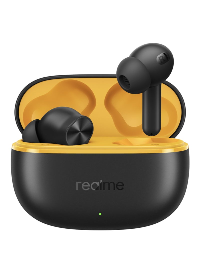 realme Buds T200 Lite Wireless Earbuds 12.4mm Bass 48h Battery Quad-mic Noise Cancellation Dual-device IPX4 Waterproof Type-C Charging - Black - Image 1
