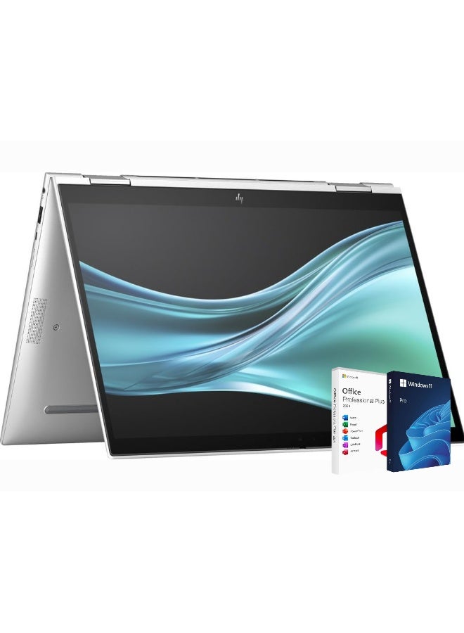 HP لابتوب الأعمال EliteBook 840 G11 مع شاشة WUXGA بحجم 13.3 بوصة، معالج Core Ultra 7 155U/ذاكرة RAM سعة 16GB/قرص SSD سعة 1TB/رسوميات Intel Arc/نظام Windows 11 Pro + Office 2024 مدى الحياة - Image 1