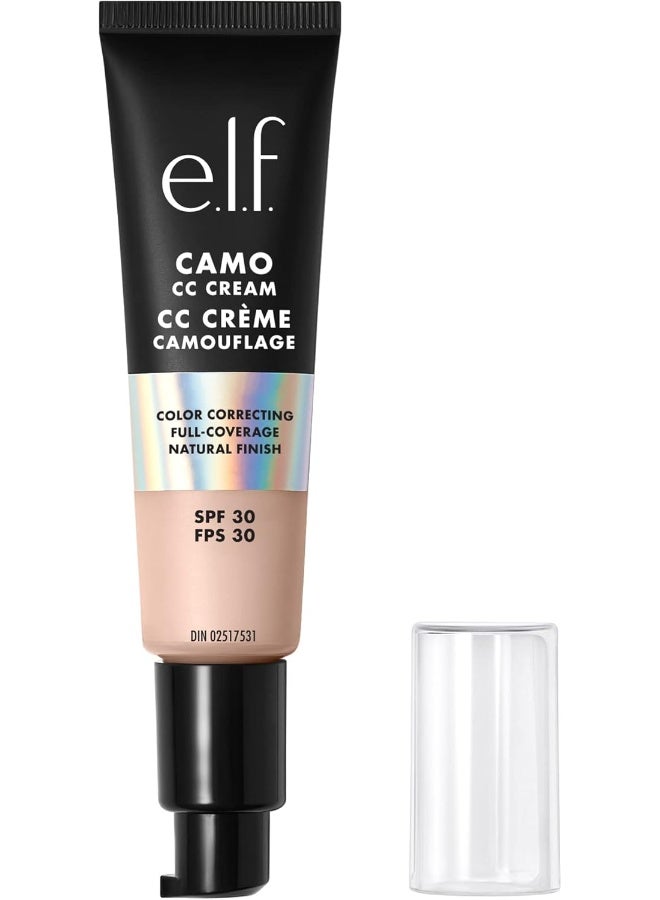 إلف كريم كامو سي سي، واقي شمس SPF 30، كريم أساس لتصحيح اللون بتغطية متوسطة إلى كاملة - Image 1