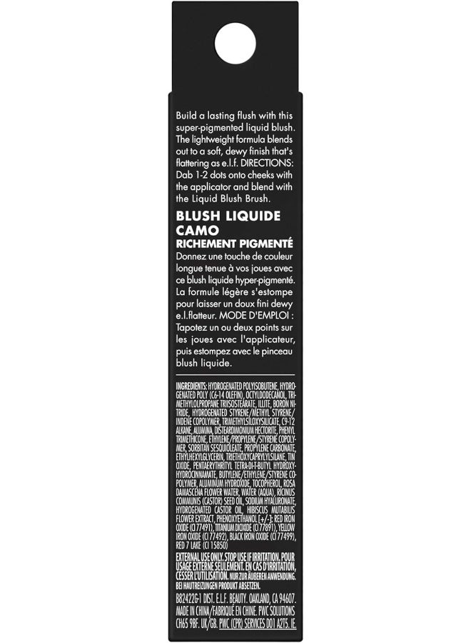 إلف خدود سائلة كامو، خدود سائلة طويلة الأمد للون عالي الصبغة، تخلق لمسة ناعمة ورطبة، نباتية وخالية من القسوة، قنبلة برونزية - Image 2