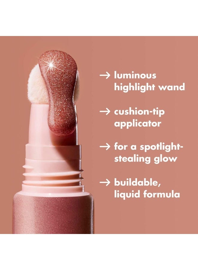 إلف Halo Glow Highlight Beauty Wand, Liquid Highlighter Wall for Luminous, Radiant Skin, Buildable Formula, Vegan & Cruelty Free, Champagne Campaign, 10 ml - Image 3