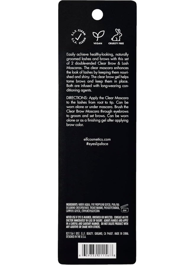 إلف Clear Lash & Brow Mascara 2-Pack Colourless - Image 3