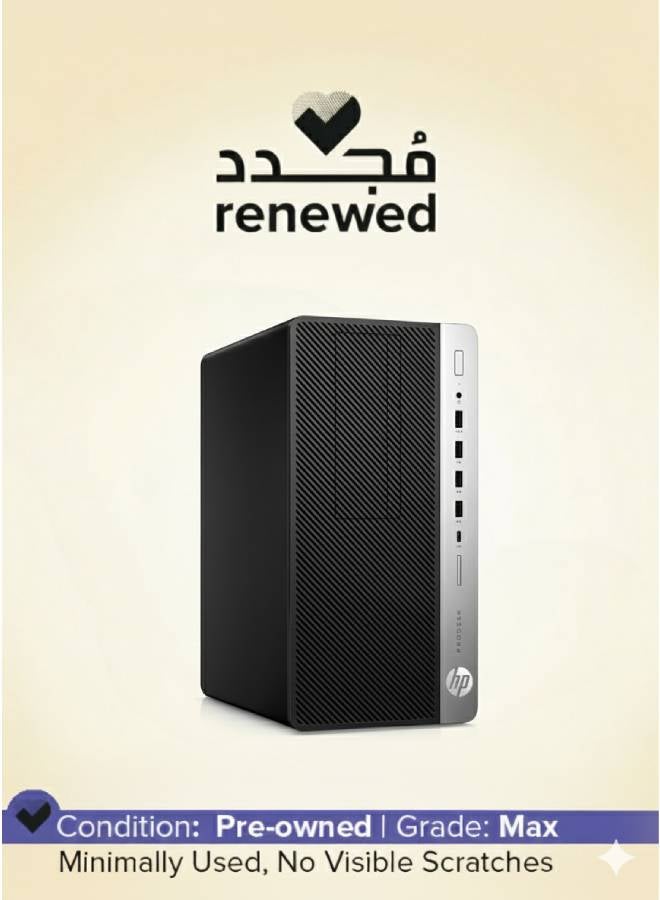 HP Renewed HP ProDesk 600 G3 MicroTower PC - Intel Core i5-6500 (6th Gen) - 8GB DDR4 RAM - 256GB SSD - Intel HD Graphics - Windows 10 Pro - 250W PSU - Black - Image 1
