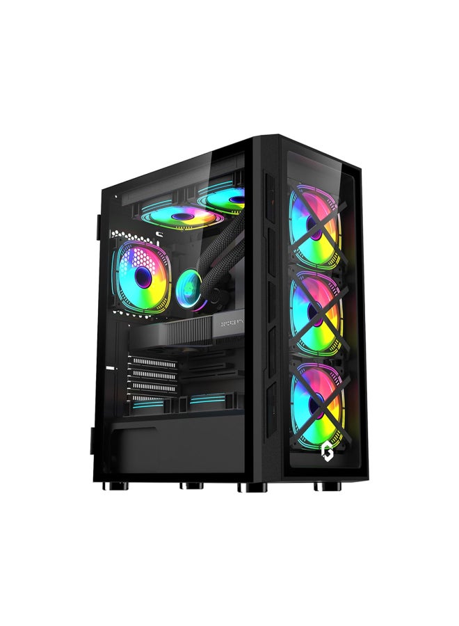 جايم أون حاسوب ألعاب مع معالج إنتل كور i5-14400F / 16 جيجابايت رام DDR4 / 1 تيرابايت SSD / 6 جيجابايت Nvidia GeForce GTX 3050 رسومات / ويندوز 11 برو + شاشة 24 بوصة بدقة Full HD + ماوس + لوحة مفاتيح - Image 2