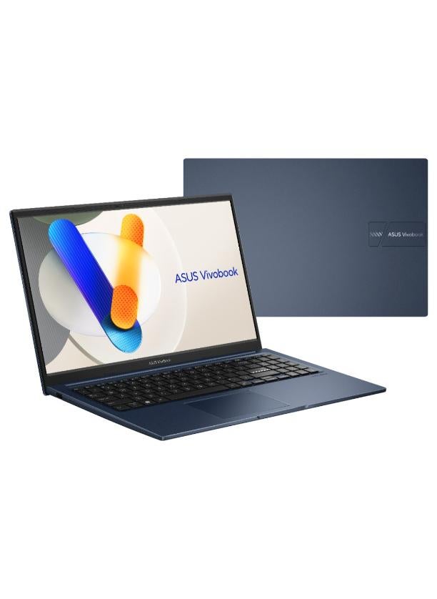 ASUS Vivobook 15 laptop With 15.6 Inch Full HD (1920X1080) Display 60Hz, Core i7-1355U Processor/16GB RAM DDR5/512GB SSD/Intel Iris Xe Graphics/DOS(Without Windows)/ English/Arabic Quiet Blue - Image 1