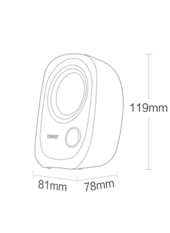 اديفير 2 قطع مضخم صوت Edifier R12U لهواتف المحمول كمبيوتر سطح المكتب USB صوتي - Image 3