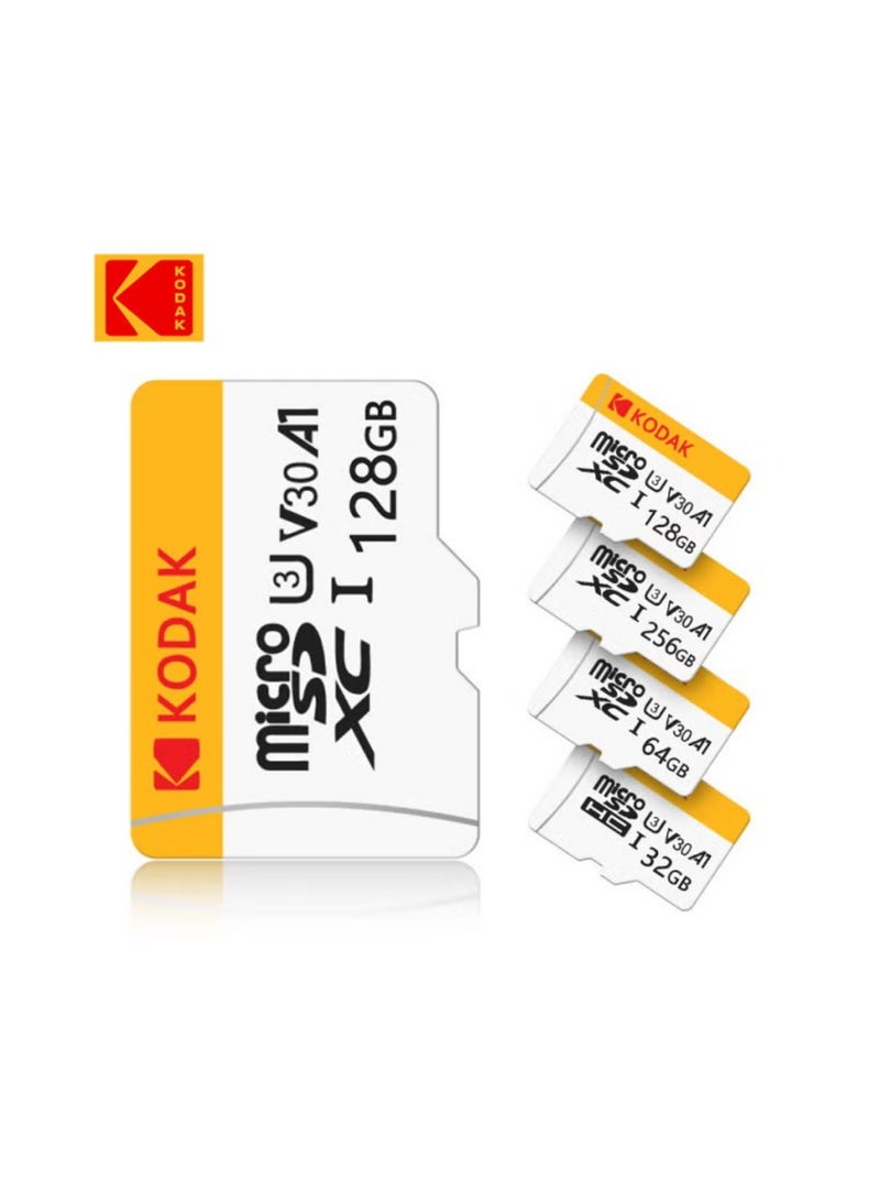 كوداك High-Speed TF Memory Card for Smartphones, Cameras, Dashcams, Surveillance Devices, MP3/MP4 | Class 10 | U3 | V30 | A1 | 4K Ultra HD | High-Speed Read/Write | Durable And Stable - 64 GB - Image 3