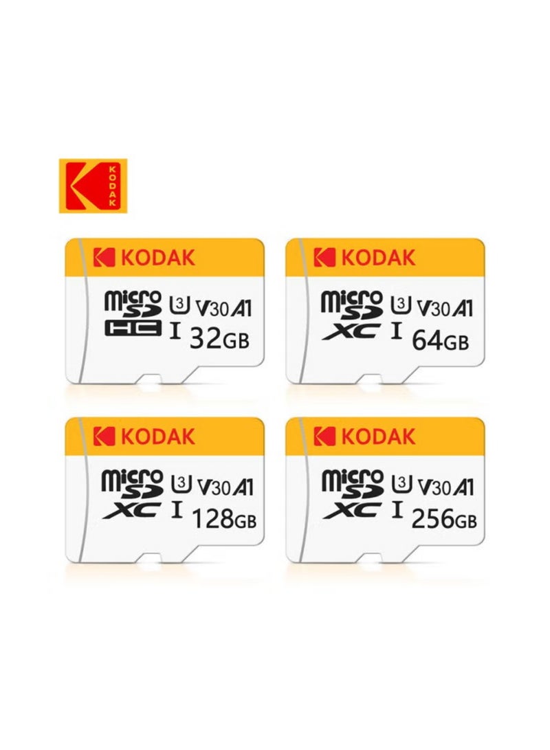 كوداك High-Speed TF Memory Card for Smartphones, Cameras, Dashcams, Surveillance Devices, MP3/MP4 | Class 10 | U3 | V30 | A1 | 4K Ultra HD | High-Speed Read/Write | Durable And Stable - 64 GB - Image 2