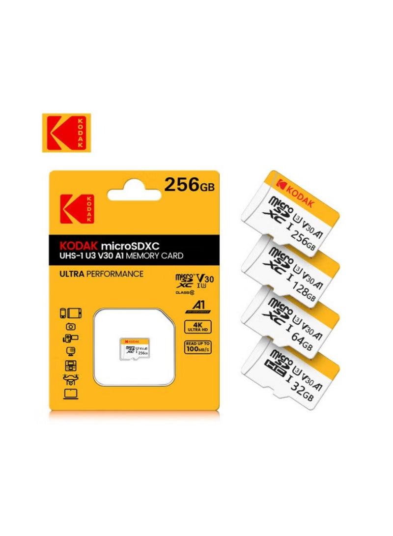 كوداك High-Speed TF Memory Card for Smartphones, Cameras, Dashcams, Surveillance Devices, MP3/MP4 | Class 10 | U3 | V30 | A1 | 4K Ultra HD | High-Speed Read/Write | Durable And Stable - 64 GB - Image 4