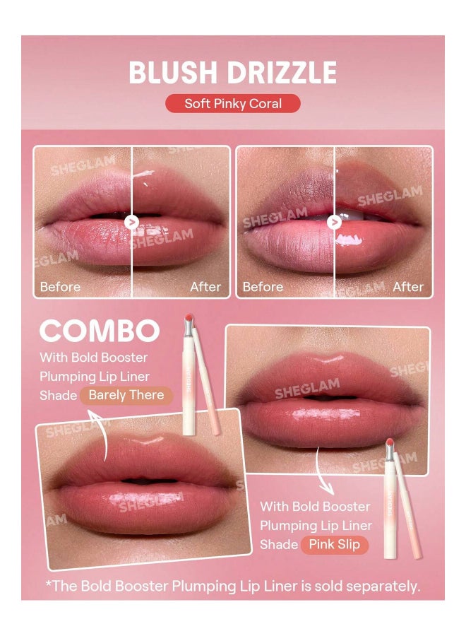 SHEGLAM Bold Booster Lip Plumper Blush Drizzle - Image 2