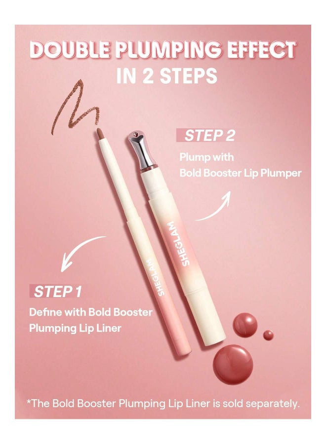 SHEGLAM Bold Booster Lip Plumper Blush Drizzle - Image 4