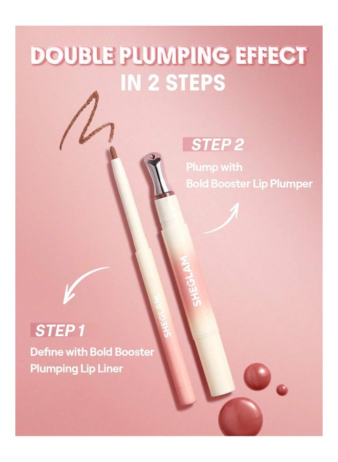 SHEGLAM Bold Booster Lip Plumper Blush Drizzle - Image 5