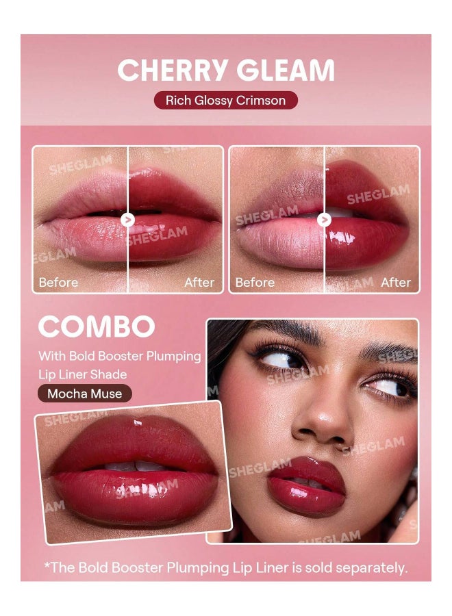 SHEGLAM Bold Booster Lip Plumper Cherry Gleam - Image 2