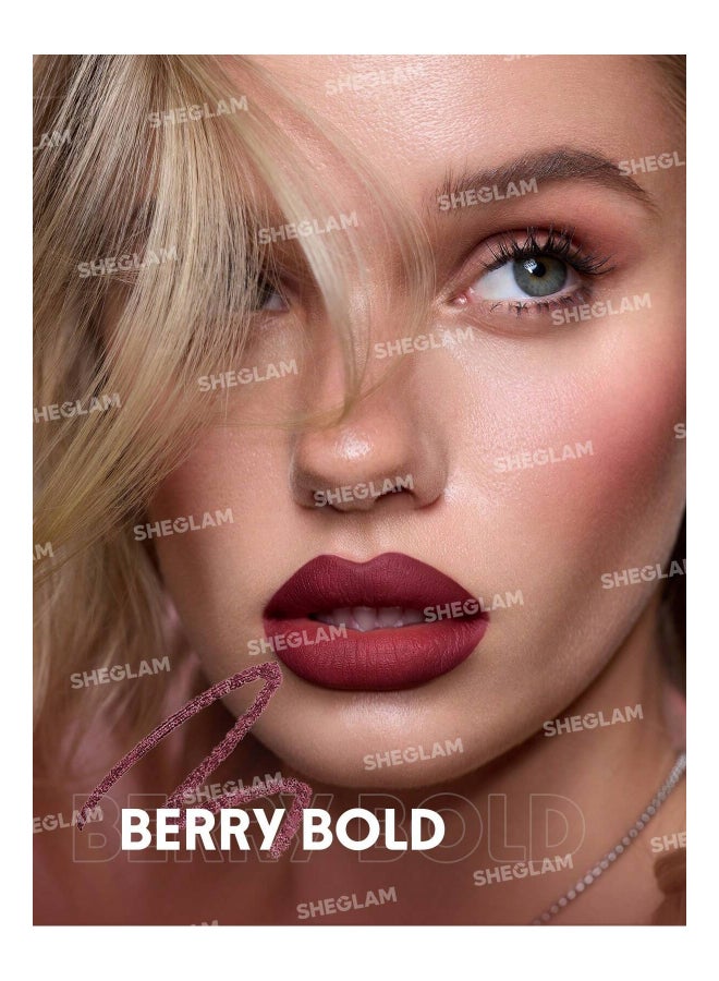 SHEGLAM Bold Booster Plumping Lip Liner Berry Bold - Image 4