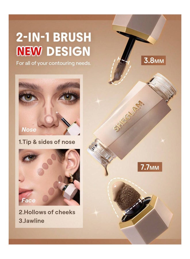 SHEGLAM Precision Sculpt Liquid Contour Duo Warm - Image 2