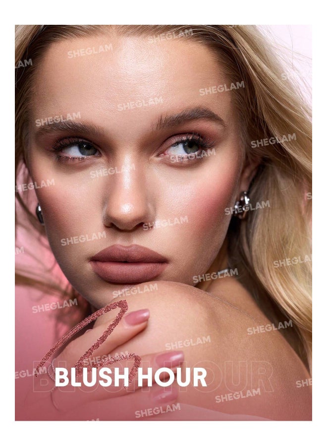 SHEGLAM Bold Booster Plumping Lip Liner Blush Hour - Image 5