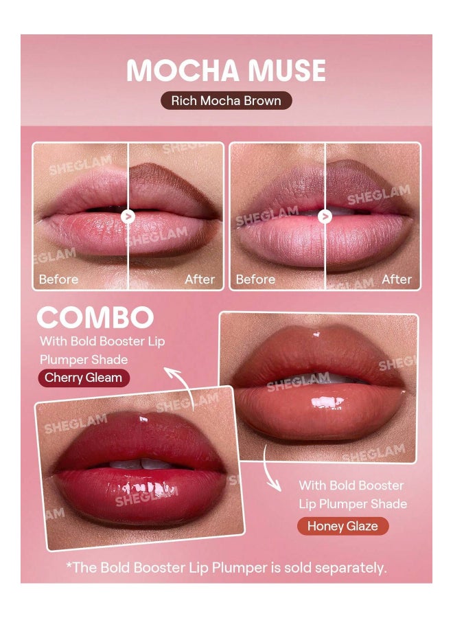 SHEGLAM Bold Booster Plumping Lip Liner Mocha Muse - Image 2