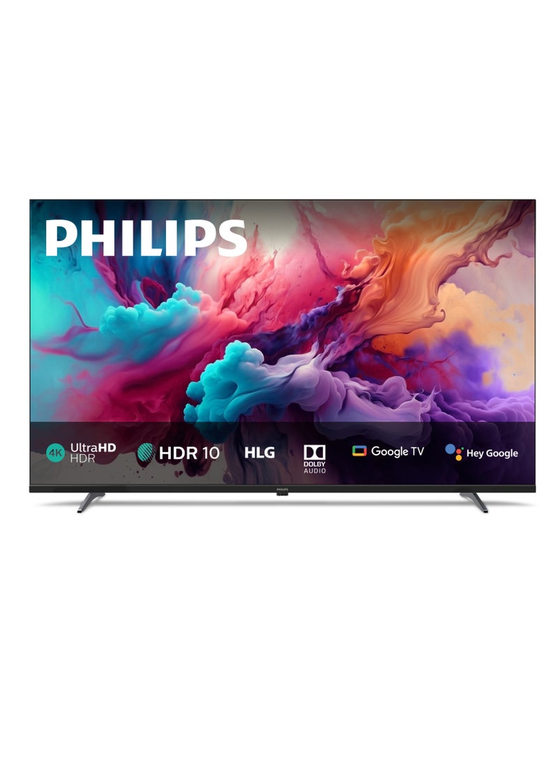 فيليبس تلفاز جوجل الذكي 43 بوصة 4K Ultra HD مع التحكم الصوتي، Dolby Vision، Dolby Audio، HDR10، مع مساعد جوجل المدمج (طراز 2025) 43PUT7330/56
