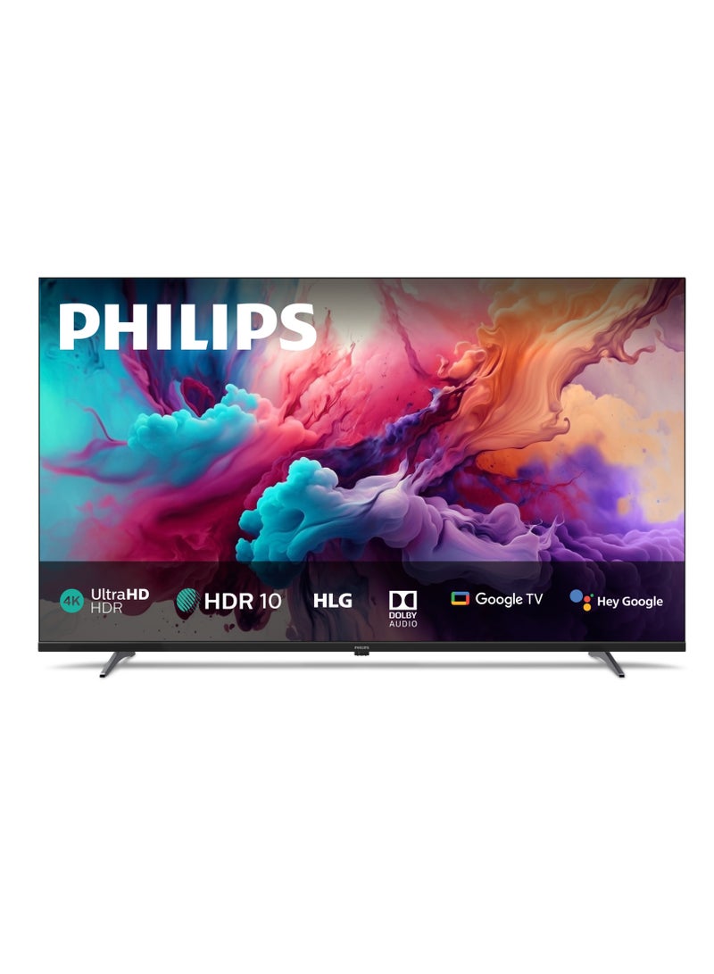 Philips 65 Inch 4K Ultra HD Smart Google TV with  Voice Control ,Dolby Vision ,Dolby Audio ,  HDR10,  with built-in Google Assistant (2025 Model) 65PUT7330/56 PHILIPS Black
