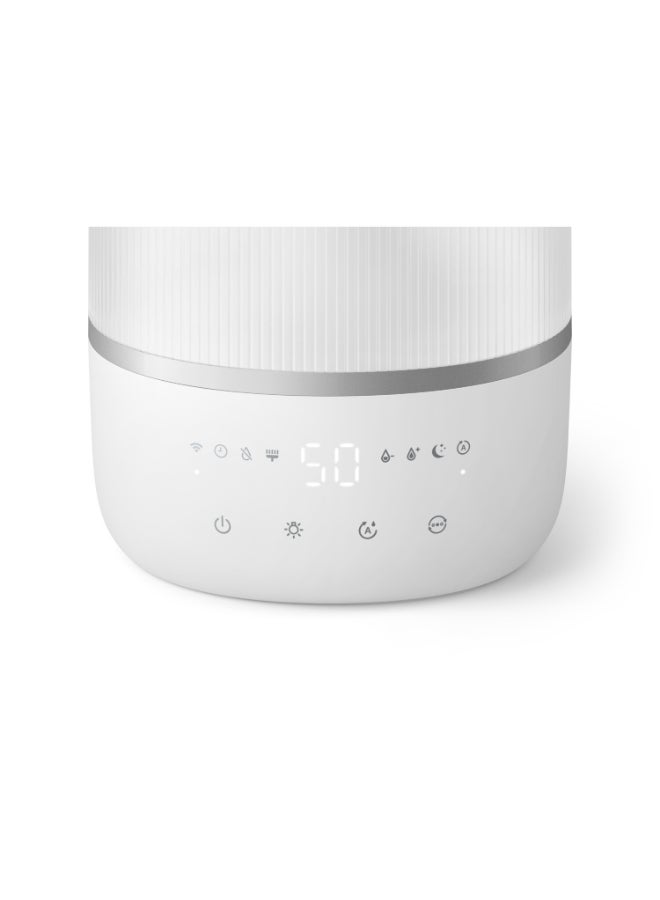 فيليبس مرطب هواء سلسلة 1000، للغرف حتى 38 م² مع 250 مل/ساعة، ضباب مرتفع - لتوزيع رطوبة أكثر توازنًا، خزان ماء سعة 3 لتر يوفر حتى 32 ساعة من الاستخدام المستمر، العلاج بالروائح، متصل بتطبيق Air+ - Image 5