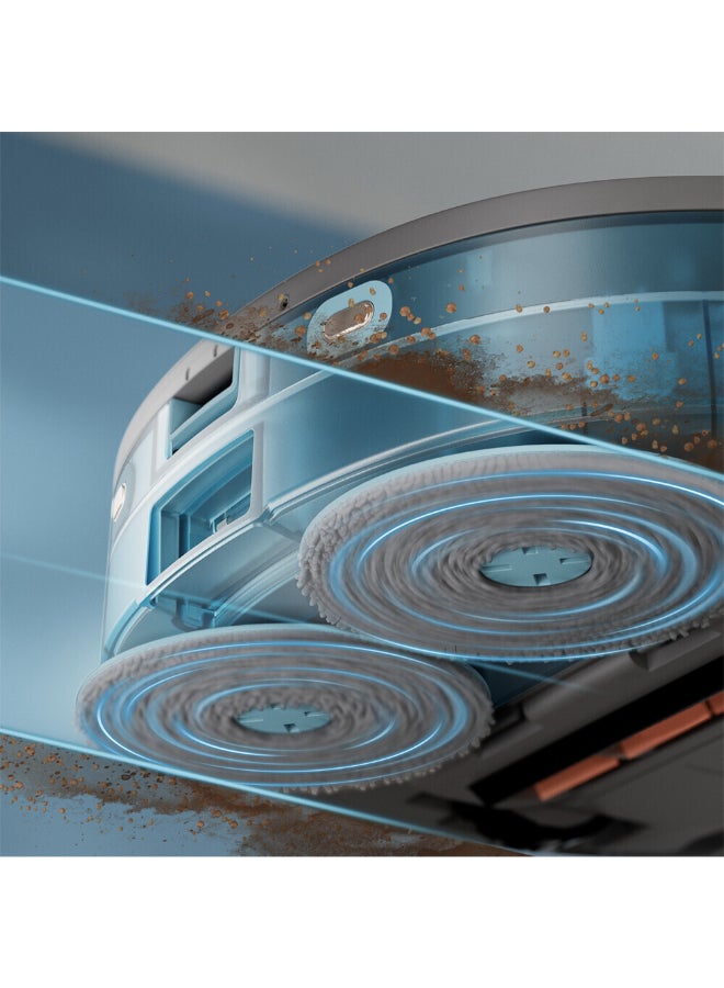 فيليبس روبوت مكنسة وممسحة هوم ران 5000 - حتى 200 دقيقة من وقت التشغيل، قوة شفط 10000 باسكال، مدعوم بتطبيق هوم ران، رادار LDS، كشمير - Image 5